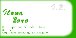 ilona moro business card